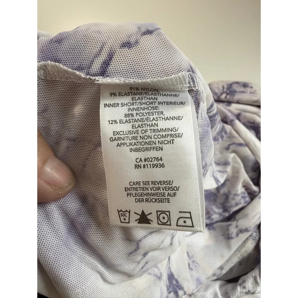 N'vo‎ Layla Skort Lavender Marble Print LivCool UPF 50 Golf Tennis Skirt Med NWT